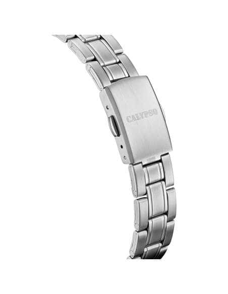 Reloj para Mujer de Acero Inoxidable con Esfera Negra y Agujas de Contraste - Calypso K5873/6