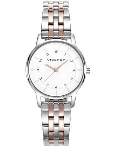 Reloj para Niña  Bicolor con Esfera Blanca - Viceroy 42366-04