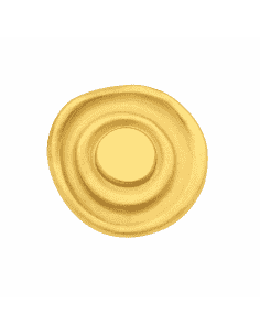 Colgante en Oro Amarillo Redondo con Diseño de Círculos Concéntricos -  Oro Amarillo 18K
