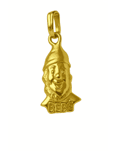 Colgante de Oro con Figura Infantil y Grabado "BEBÉ" - Oro Amarillo 18K