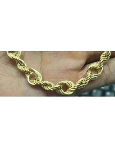 Cadena trenzada o Cordón Salomónico Unisex -...