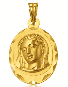 Medalla Virgen Niña - Oro Amarillo 18K