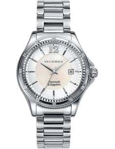 Reloj para Mujer Viceroy de Acero Plateado con Diamantes y Cristal de Zafiro