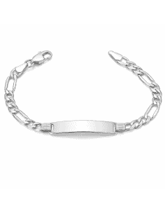 Pulsera esclava en plata de ley con eslabones barbados - Plata 925K