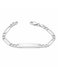 Pulsera esclava de plata con eslabones alargados - Plata 925K