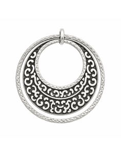 Colgante de Plata Diseño de Múltiples Aros Calados - Plata 925K