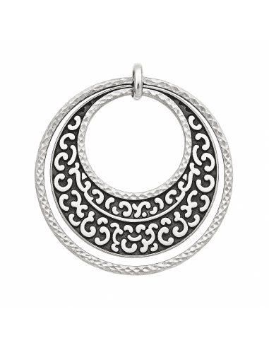 Colgante de Plata Diseño de Múltiples Aros Calados - Plata 925K
