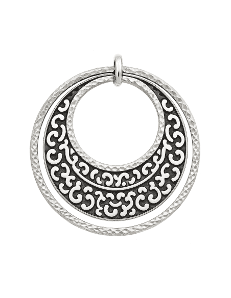 Colgante de Plata Diseño de Múltiples Aros Calados - Plata 925K