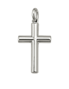 Colgante Cruz Tubular en plata de ley acabado brillo - Hurjo R015901180