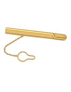 Pisacorbatas con Grabado en "Z" en Altorrelieve – Oro Amarillo 18K