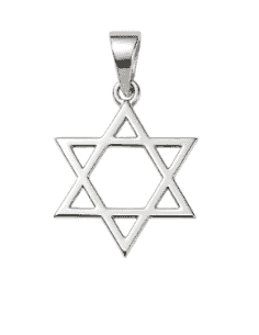 Colgante Estrella de David en Plata de Ley - Plata 925