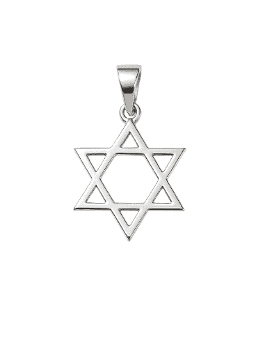Colgante Estrella de David en Plata de Ley - Plata 925