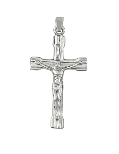 Colgante Cruz de Cristo en Plata de Ley - Plata 925