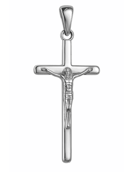 Colgante Cruz  Clásica de Plata de Ley – Plata 925