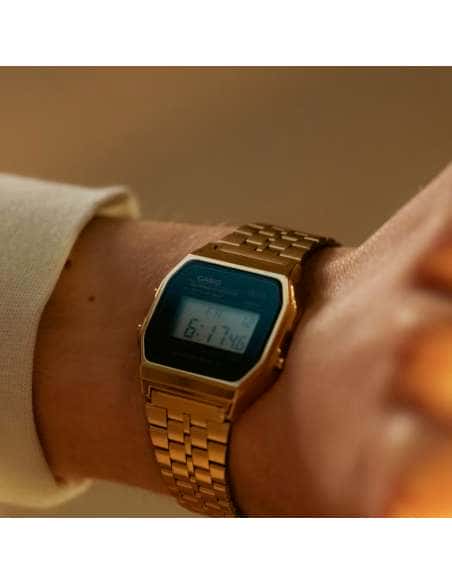 Reloj Unisex Vintage Dorado y negro - Casio A159WGEA-1EF