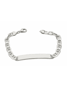 Pulsera esclava de Plata con Eslabones Ojo de Perdiz - Plata 925