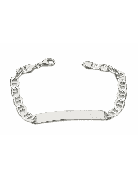 Pulsera esclava de Plata con Eslabones Ojo de Perdiz - Plata 925