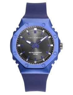 Reloj para Hombre con Correa de Silicona Azul y Esfera Negra con Detalles en Azul - Viceroy 41131-37