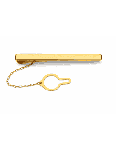 Pisacorbatas de oro con elegancia Clásica - Oro Amarillo 18k