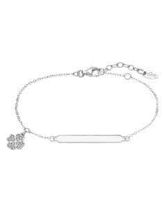 Pulsera Esclavita de Plata para Mujer con Charm de Trébol – Lotus LP3033-2/4