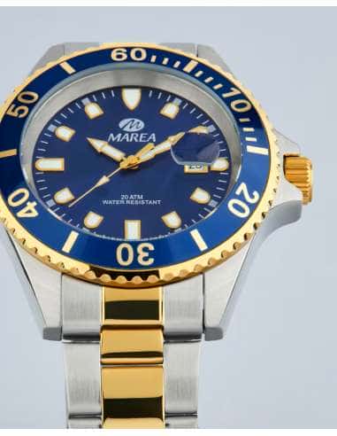 Reloj para Hombre Acero Bicolor Plata y Dorado...