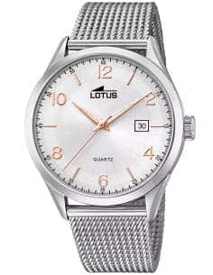 Reloj para Hombre en Acero con Correa Mesh y Esfera Plateada - Lotus 18631/1