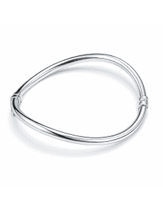 Pulsera Brazalete para Mujer Plata de primera ley tubo cuadrado - Hurjo 0032901964