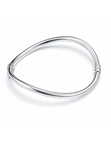 Pulsera Brazalete para Mujer Plata de primera ley tubo cuadrado - Hurjo 0032901964