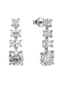 Pendientes Largos Mujer de Plata Ley con Circonitas - Viceroy 71019E000-38