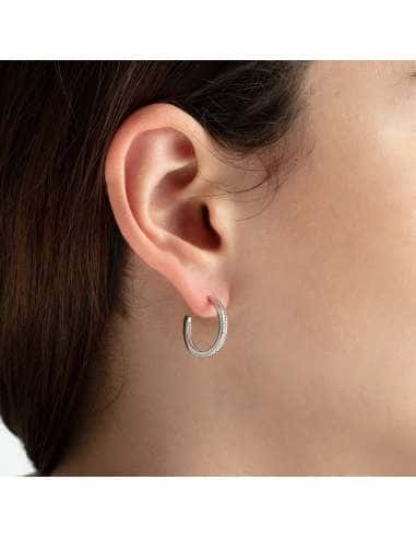 Pendientes para Mujer aro con circonitas de...