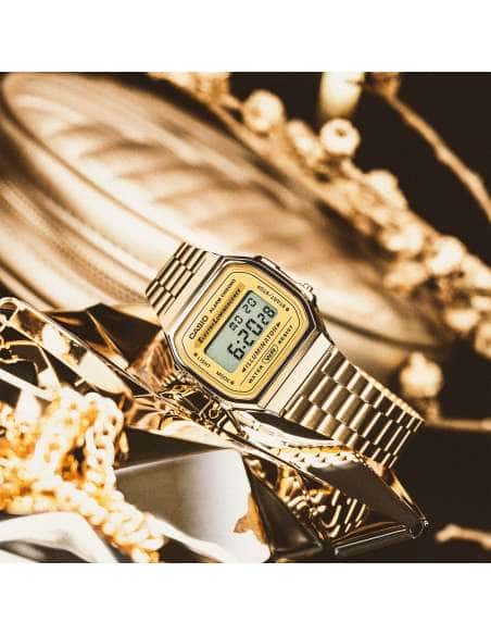 Reloj Unisex Dorado Vintage en Dorado - Casio A168WG-9EF