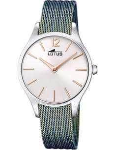 Reloj para Mujer esfera Plateada y Correa de Malla Multicolor- Lotus 18749/1