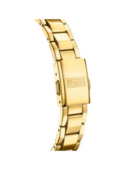 Reloj para Mujer Lotus acero Dorado con Esfera Plateada Minimalista - Lotus 18893/1