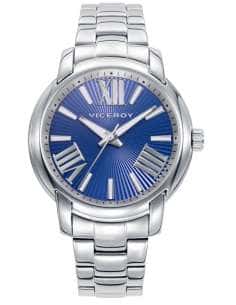 Reloj para Mujer de Acero con Esfera Azul y Números Romanos - Viceroy 401266-33