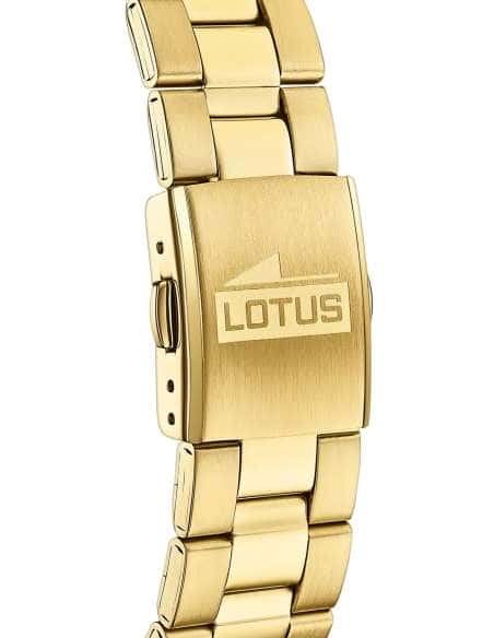 Reloj para Hombre Cronógrafo con Esfera Champán Acero Dorado - Lotus 18153/2