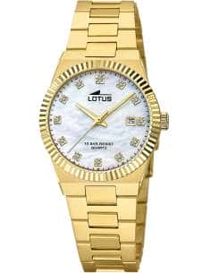 Reloj para Mujer de Acero Dorado con Esfera Nácar - Lotus 18840/1