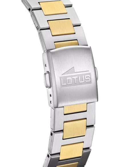 Reloj para Hombre Bicolor con Esfera Azul y Brazalete en Acero y Oro - Lotus 18836/2