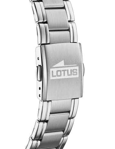 Reloj para Hombre Multifunción Acero con Esfera Negra - Lotus 18812/6