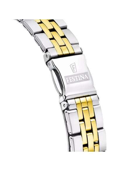 Reloj para Mujer de Acero Bicolor con Circonitas y Calendario - Festina F16868/1