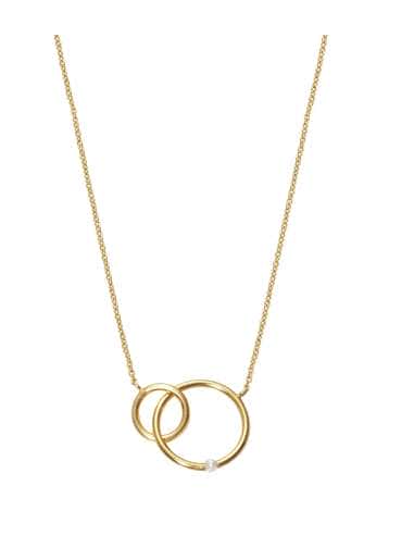 Collar para Mujer Doble Aro Central con Perlita - Viceroy 61003C100-60