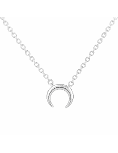 Collar para Mujer colgante en forma de Luna creciente de plata de ley - Plata 925