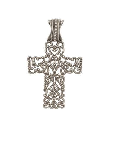 Colgante Cruz de Filigrana en Plata de Ley - Plata 925