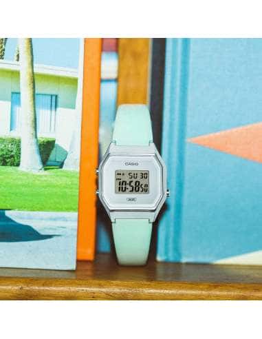 Reloj para Mujer Plata y verde pastel - Casio LA680WEL-3EF