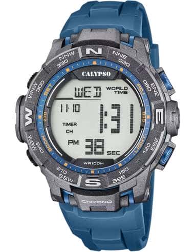 Reloj para Hombre Digital Deportivo Azul 100M - Calypso K5816/1