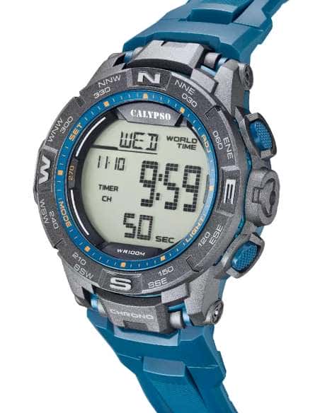 Reloj para Hombre Digital Deportivo Azul 100M - Calypso K5816/1
