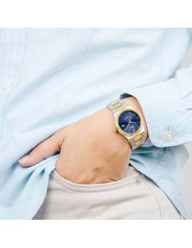 Reloj para Mujer de Acero Bicolor con Esfera...