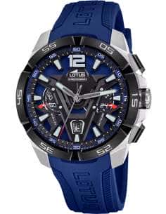 Reloj para Hombre Cronógrafo con Correa Azul y Esfera Azul y Negra - Lotus 18944/1