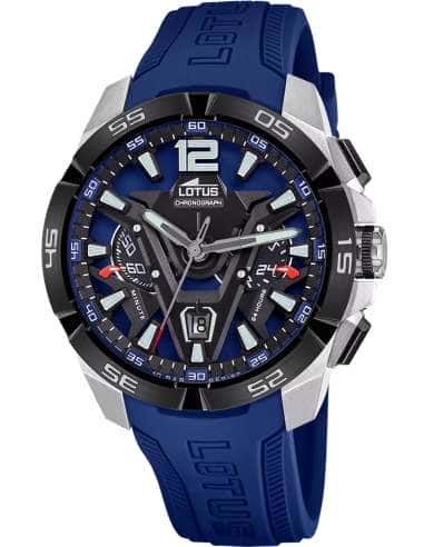 Reloj para Hombre Cronógrafo con Correa Azul y Esfera Azul y Negra - Lotus 18944/1