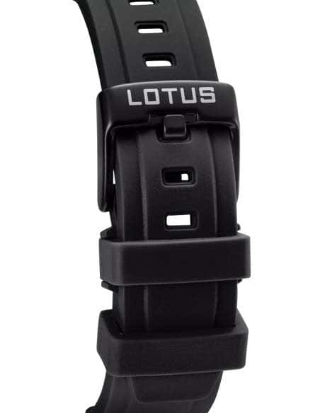 Reloj para Hombre Cronógrafo con Correa Negra y Esfera Azul - Lotus 18945/6