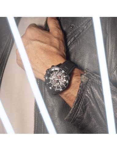 Reloj para Hombre Cronógrafo con Correa Negra y...